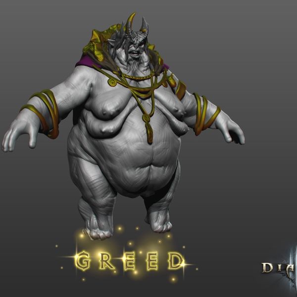 Concept art for Greed.